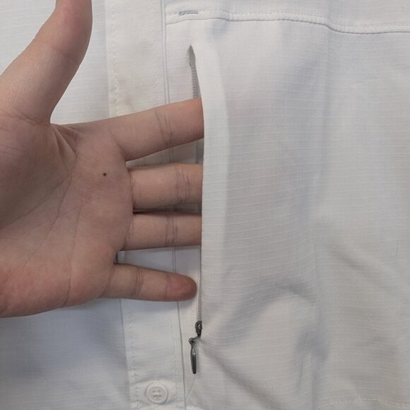 Columbia Omni-shade short sleeve mesh white men lightweight breathable 2x/2tf - Picture 6 of 12